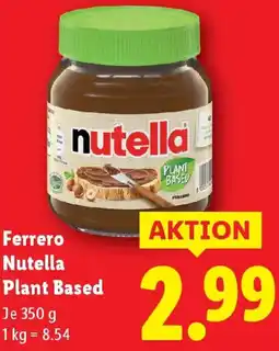 Lidl Ferrero Nutella Plant Based Angebot