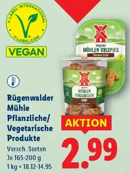 Lidl Rügenwalder Mühle Pflanzliche/ Vegetarische Produkte Angebot