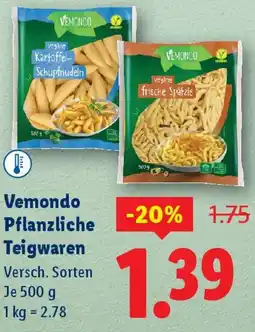 Lidl Vemondo Pflanzliche Teigwaren Angebot