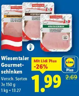 Lidl Wiesentaler Gourmetschinken Angebot
