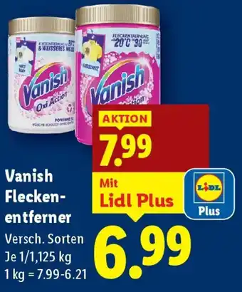 Lidl Vanish Fleckenentferner Angebot