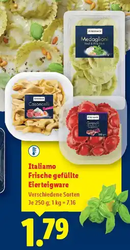 Lidl Italiamo Frische gefüllte Eierteigware Angebot