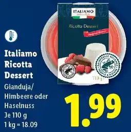 Lidl Italiamo Ricotta Dessert Angebot