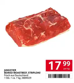 Transgourmet Jungstier beiried (roastbeef, striploin) Angebot