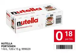 Transgourmet Nutella portionen Angebot