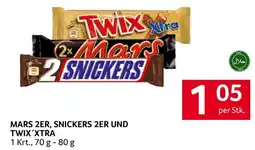 Transgourmet Mars 2er, snickers 2er und twix'xtra Angebot