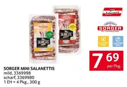 Transgourmet Sorger mini salanettis Angebot
