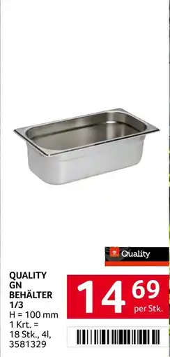 Transgourmet Quality gn behälter Angebot
