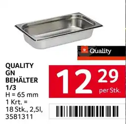 Transgourmet Quality gn behälter 1/3 Angebot