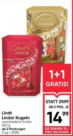 Maximarkt Lindor Kugeln versch. Sorten Maximarkt Angebot