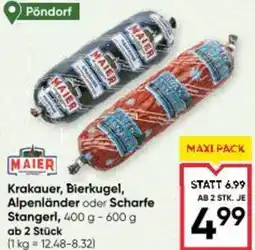 Maximarkt Krakauer, Bierkugel, Alpenländer oder Scharfe Angebot