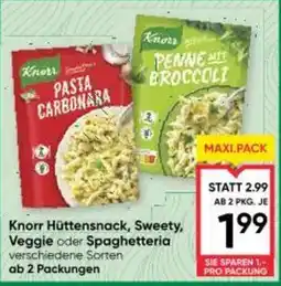 Maximarkt Hüttensnack, Sweety, Veggie Angebot