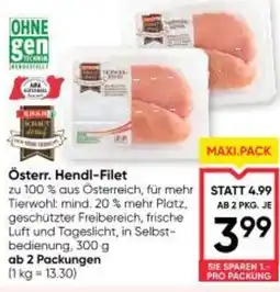Maximarkt Österr. Hendl-Filet Angebot