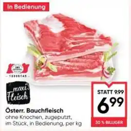 Maximarkt Österr. Bauchfleisch Angebot