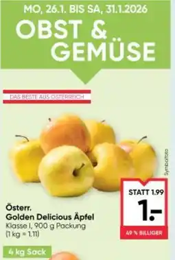 Maximarkt Österr. Golden Delicious Äpfel Angebot