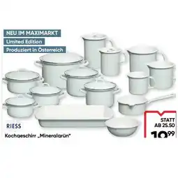 Maximarkt Kochgeschirr „Mineralgrün“ versch. Sorten Maximarkt Angebot