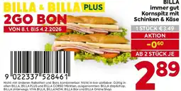 Billa BILLA immer gut Kornspitz mit Schinken & Käse Angebot