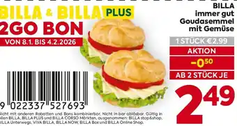 Billa BILLA immer gut Goudasemmel mit Gemüse Angebot