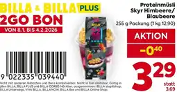 Billa Proteinmüsli Skyr Himbeere/ Blaubeere Angebot