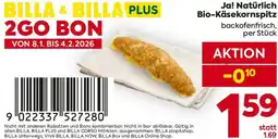 Billa Ja! Natürlich Bio-Käsekornspitz Angebot