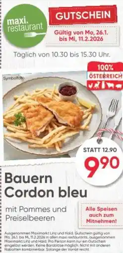 Maximarkt Bauern Cordon bleu Angebot