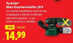 Lidl Akku-Exzenterschleifer, 20 V Angebot