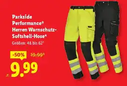 Lidl Performance Herren Warnschutz- Softshell-Hose Angebot