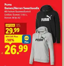 Lidl Damen/Herren Sweathoodie Angebot