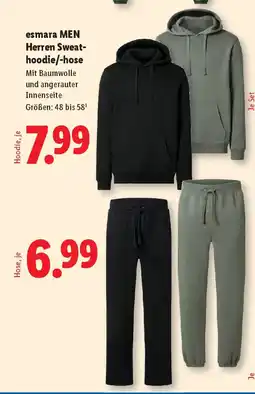 Lidl Herren Sweat hoodie hose Angebot