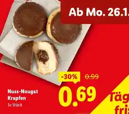 Lidl Nuss-Nougat Krapfen Angebot
