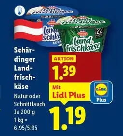 Lidl frisch- käse Natur oder Lidl Plus Schnittlauch Angebot