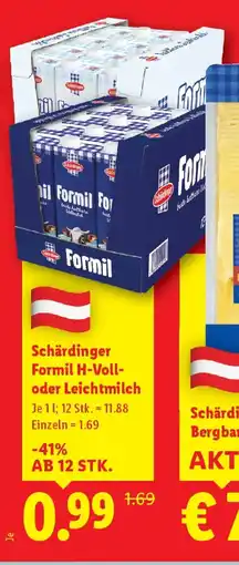 Lidl Formil H-Voll- oder Leichtmilch Angebot