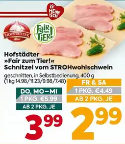 Billa Hofstädter Fair zum Tier! Schweinschnitzel Angebot