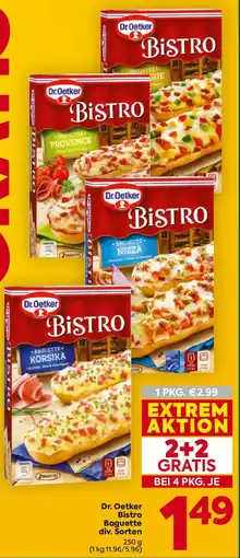 Billa Dr. Oetker Bistro Baguette div. Sorten Angebot