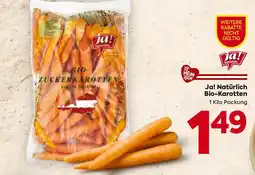 Billa Ja! Natürlich Bio-Karotten Angebot