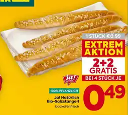 Billa ja!natürlich Bio-Salzstangerl Angebot