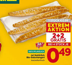 Billa ja!natürlich Bio-Salzstangerl Angebot