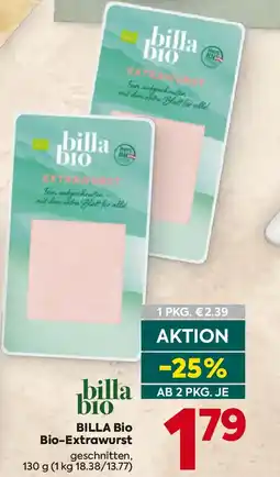 Billa Billa bio bio-extrawurst Angebot