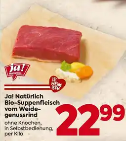 Billa Ja! natürlich bio-suppenfleisch vom weide- genussrind Angebot