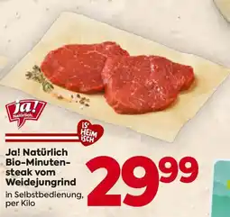 Billa Ja! natürlich bio-minuten- steak vom weidejungrind Angebot