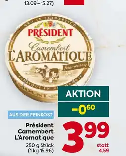 Billa Président camembert l'aromatique Angebot