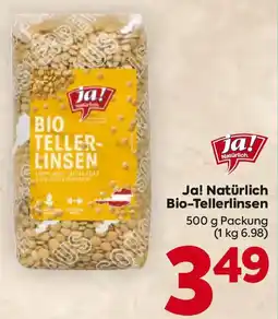 Billa Ja! Natürlich Bio-Tellerlinsen Angebot