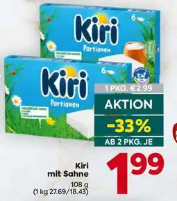 Billa Kiri mit Sahne Angebot