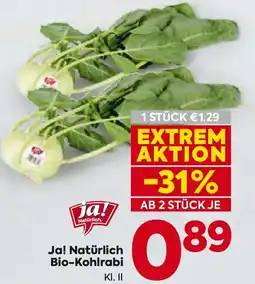 Billa Ja! Natürlich Bio-Kohlrabi Angebot
