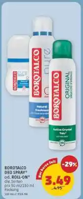 PENNY Borotalco Deo Spray od. Roll On Angebot