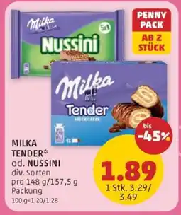 PENNY MILKA TENDER od. NUSSINI Angebot