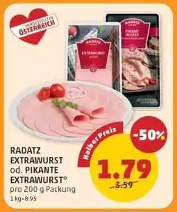 PENNY RADATZ EXTRAWURST od. PIKANTE EXTRAWURST Angebot
