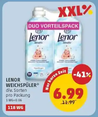 PENNY Lenor Weichspüler Angebot