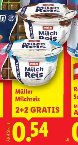 Lidl Müller Milchreis Angebot