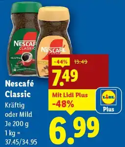 Lidl Nescafé Classic Angebot